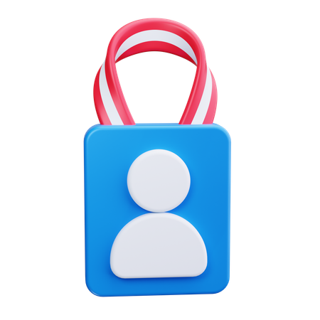 Badge utilisateur  3D Icon