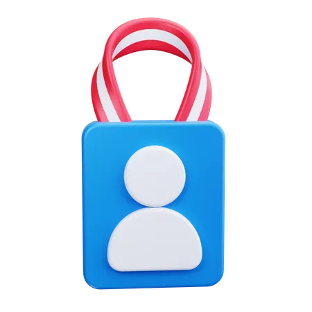 Badge utilisateur  3D Icon