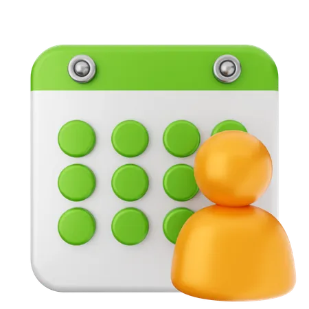 Calendrier utilisateur  3D Icon