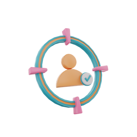 Utilisateur cible  3D Icon