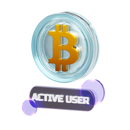 UTILISATEUR CRYPTO-ACTIF  3D Icon