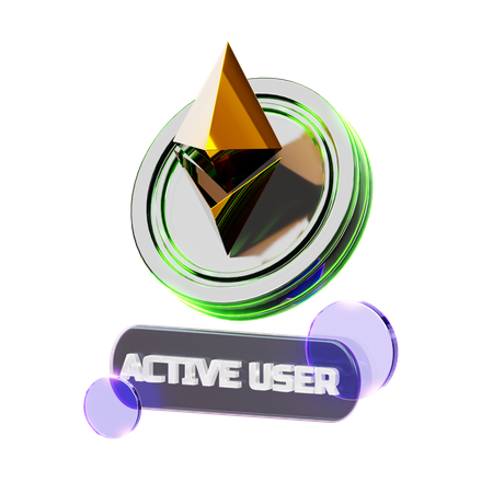 Utilisateur crypto actif  3D Icon
