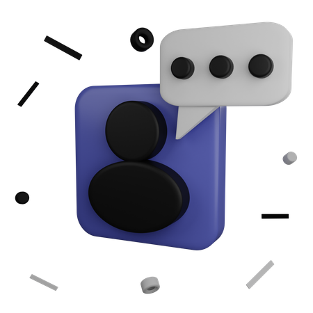 Utilisateur de chat  3D Icon