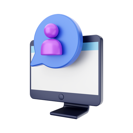 Utilisateur de discussion  3D Icon