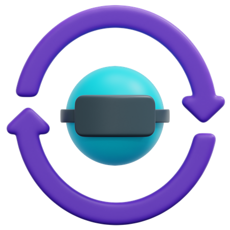 Utilisateur de réalité virtuelle  3D Icon