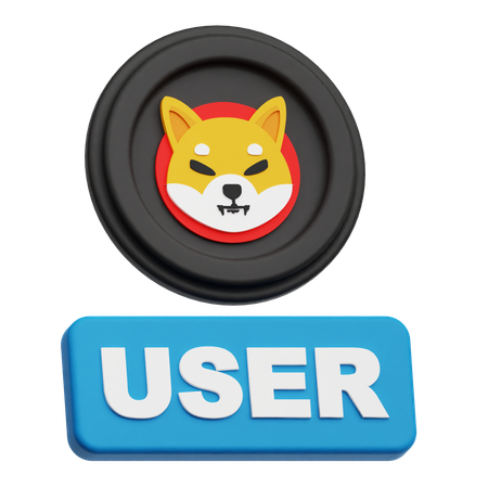 Utilisateur de shiba inu  3D Icon