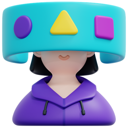 Utilisateur du métaverse  3D Icon