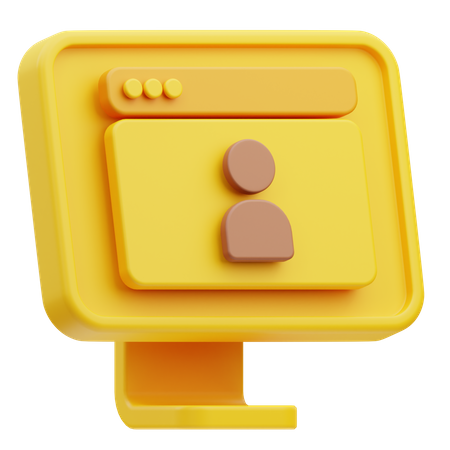 Utilisateur du site Web  3D Icon