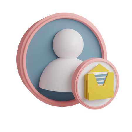 Courrier utilisateur  3D Icon