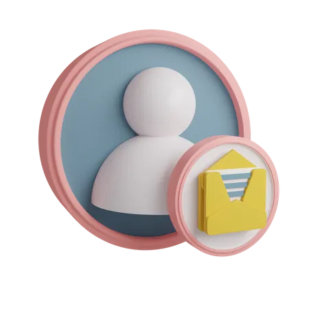 Courrier utilisateur  3D Icon