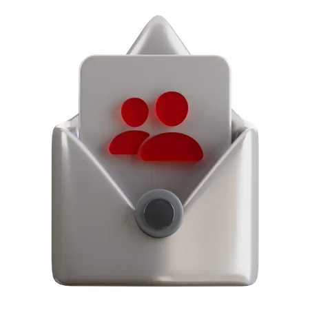 Courrier utilisateur  3D Icon