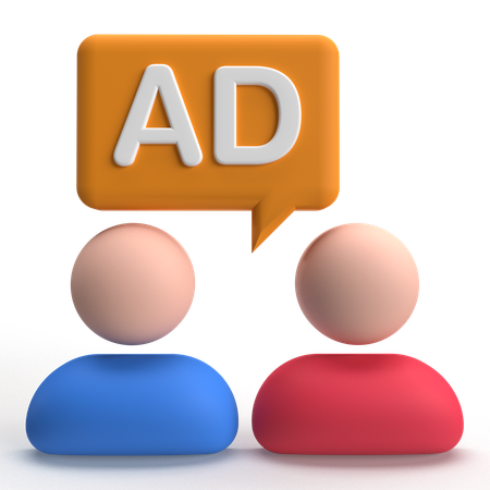 Publicité des utilisateurs  3D Icon