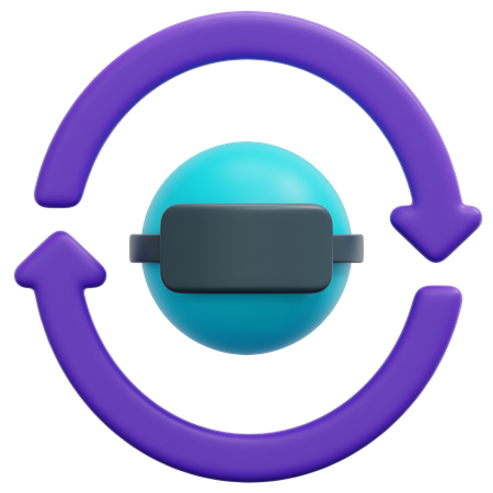 Utilisateur de réalité virtuelle  3D Icon