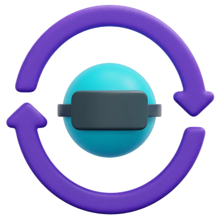 Utilisateur de réalité virtuelle  3D Icon