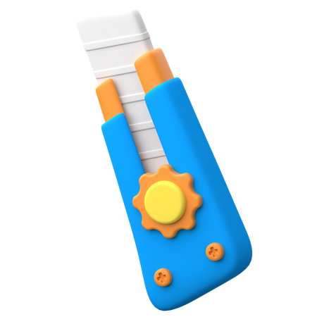 Utility Knife 3D Icon