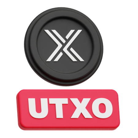변경 불가능한 utxo  3D Icon
