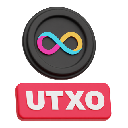 인터넷 컴퓨터 utxo  3D Icon