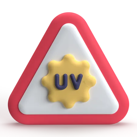 Uv radiation  3D Icon