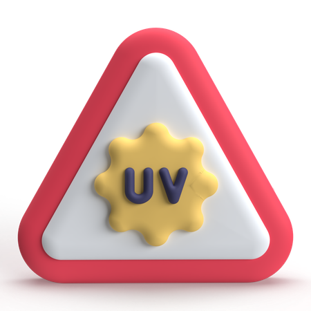 Uv radiation  3D Icon