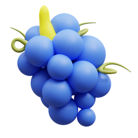 Uvas  3D Icon