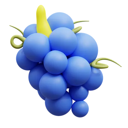 Uvas  3D Icon