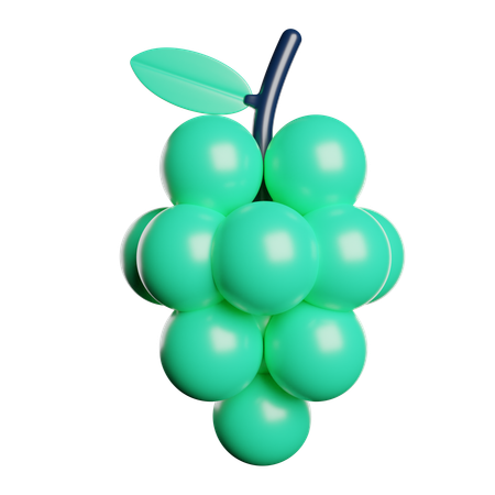 Uvas  3D Icon