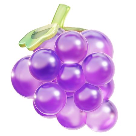 Uvas  3D Icon