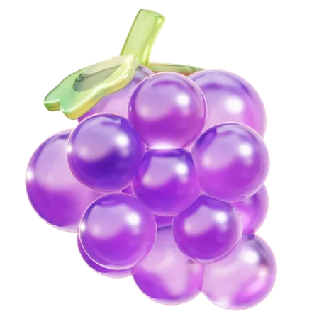 Uvas  3D Icon