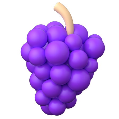 Uvas  3D Icon