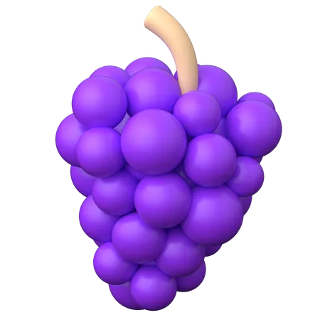 Uvas  3D Icon