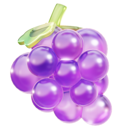 Uvas  3D Icon