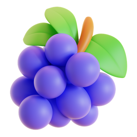 Uvas  3D Icon