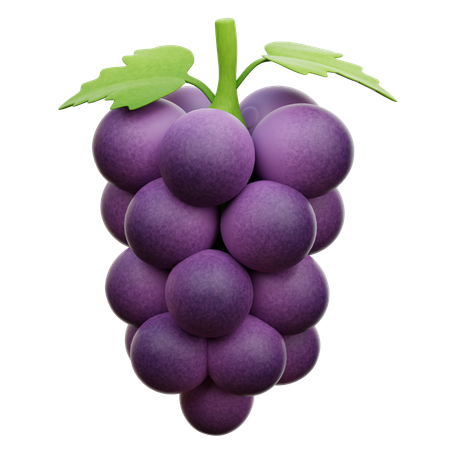 Uvas  3D Icon