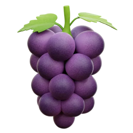 Uvas  3D Icon