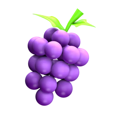 Uvas  3D Icon