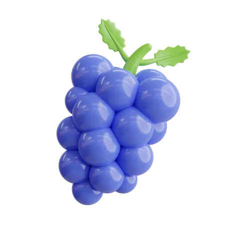 Uvas  3D Icon