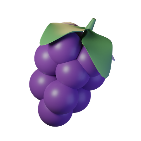 Uvas  3D Icon