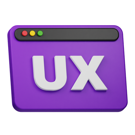 UX Design  3D Icon