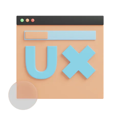 UX-Design  3D Illustration