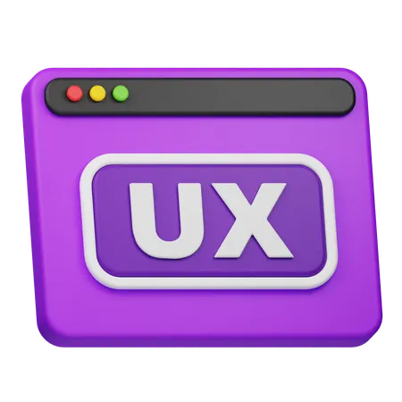 Site web de conception UX  3D Icon