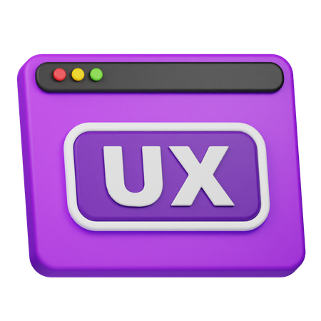 Ux Design Website  3D Icon