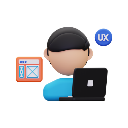 Ux Designer 3D Icon