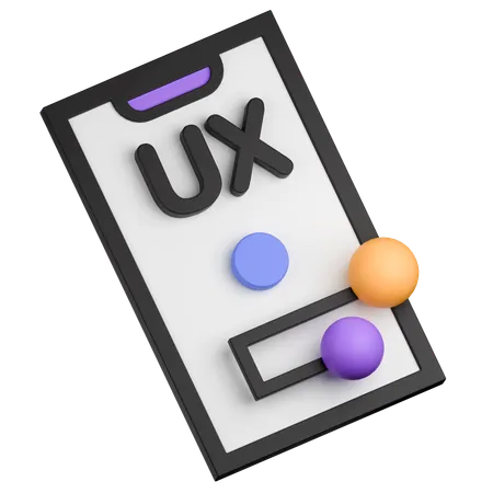 Ux Mobile  3D Icon