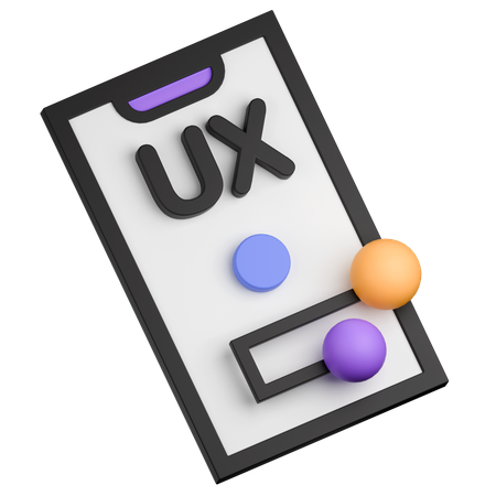 Ux Mobile  3D Icon