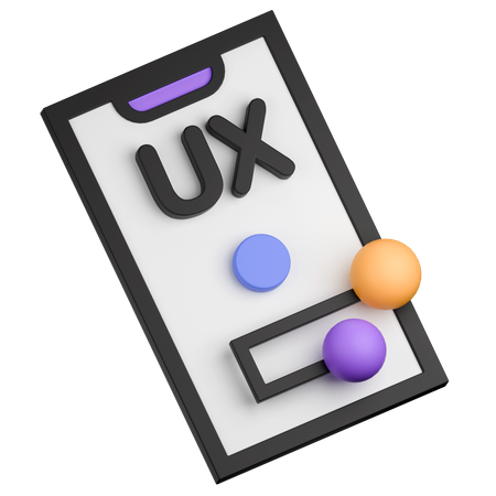 Ux móvel  3D Icon