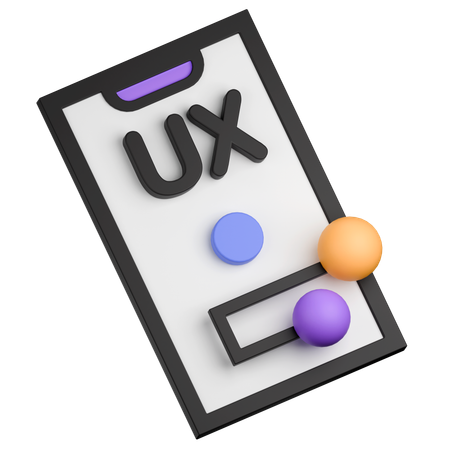 Ux móvil  3D Icon