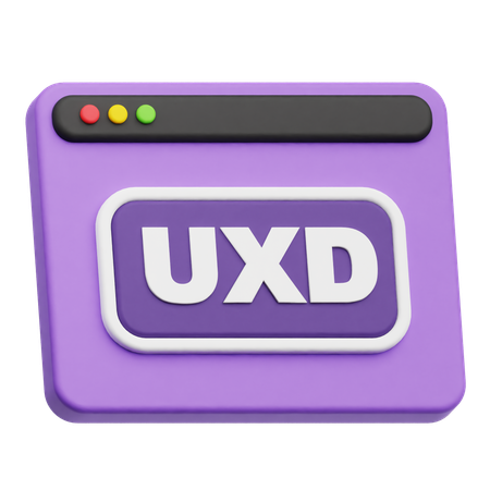 Uxd Website  3D Icon