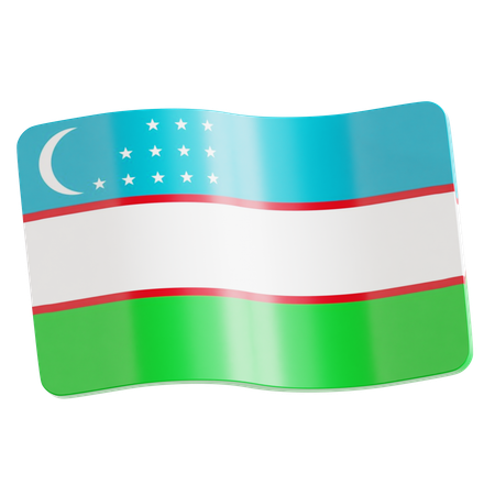 Uzbekistan  3D Icon