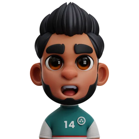 UZBEKISTAN PLAYER  3D Icon