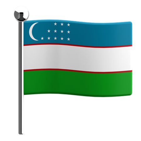 Uzbequistão  3D Icon